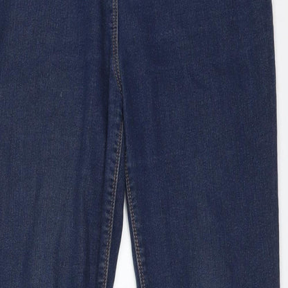 Womens UK Size 10 Papaya Regular Fit Skinny Blue Jeans
