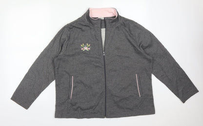 Damart Womens Grey Floral  Jacket  Size 20