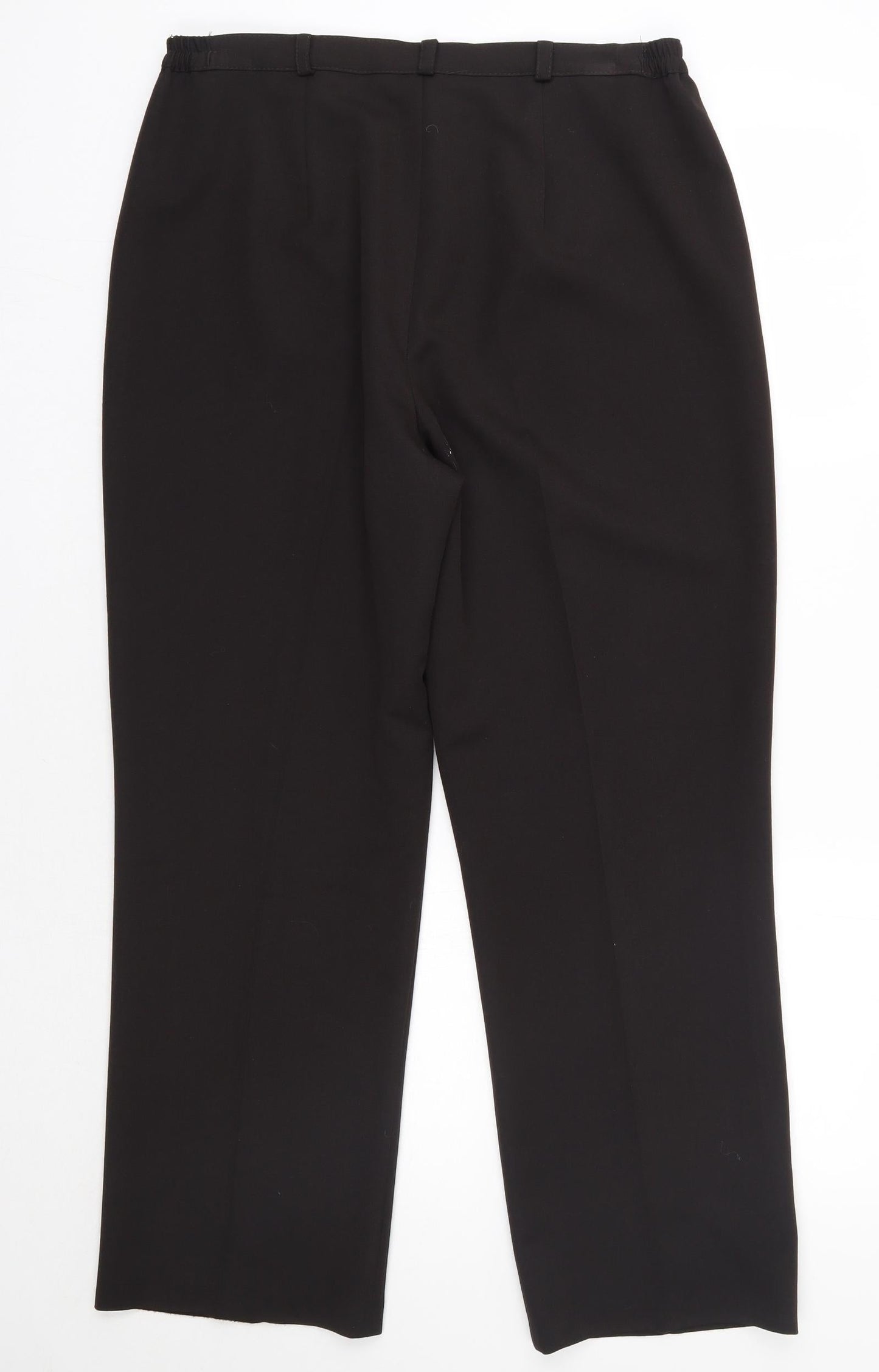 Womens UK Size 16 Annabelle Regular Fit Dress Pants Brown Trousers
