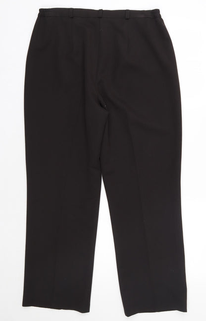 Womens UK Size 16 Annabelle Regular Fit Dress Pants Brown Trousers