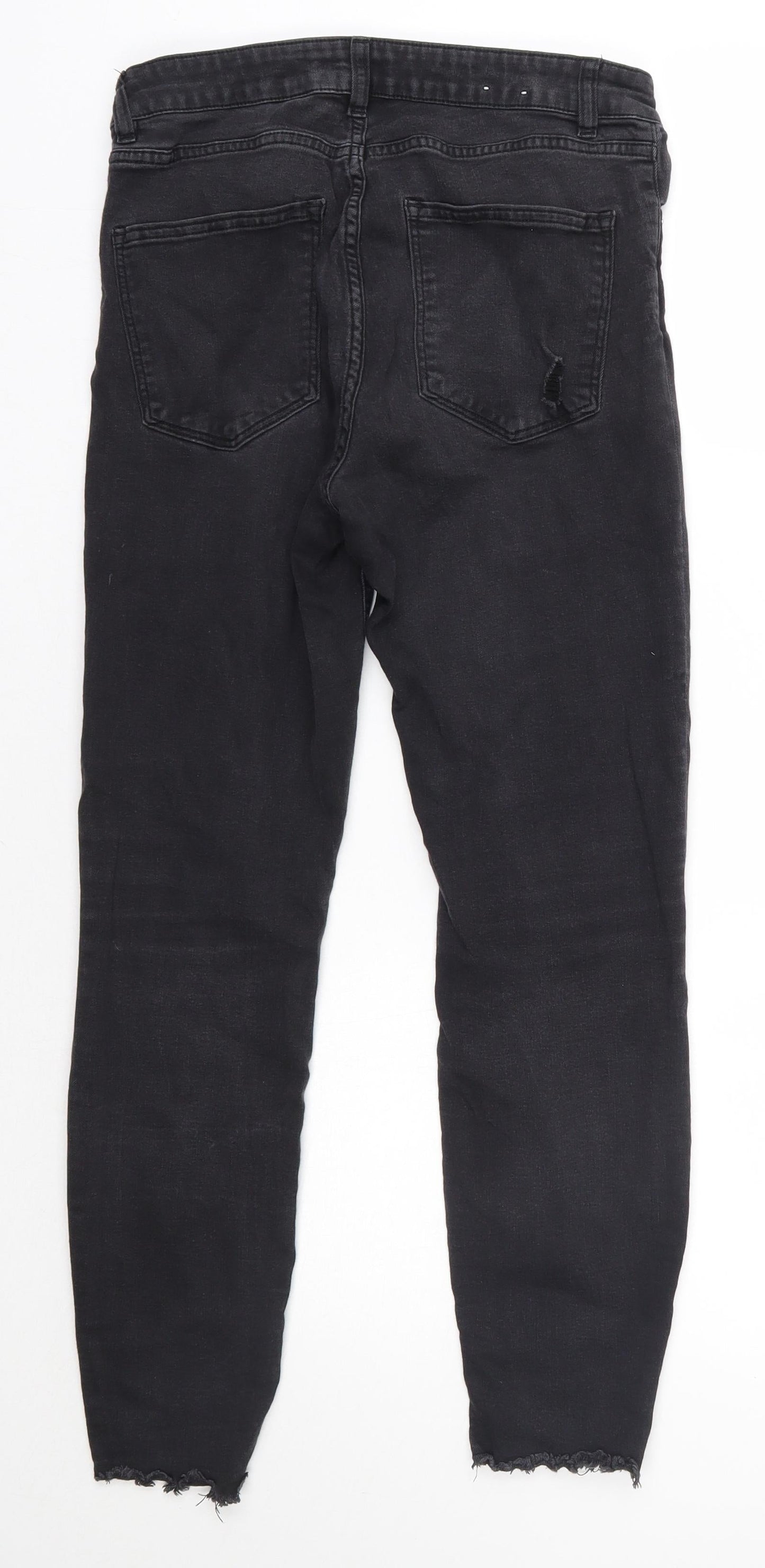Womens UK Size 12 H&M Regular Fit Skinny Black Jeans