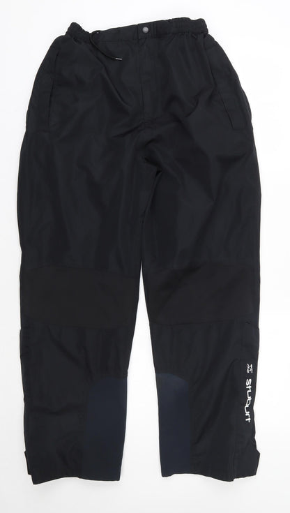 Stuburt Mens Black  Polyester Sweatpants Trousers Size 29 in L26 in Regular