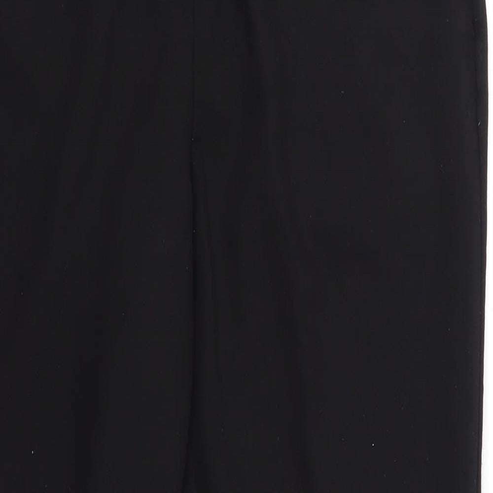 Nutmeg Womens Black  Polyester Dress Pants Trousers Size 14 L28 in Regular