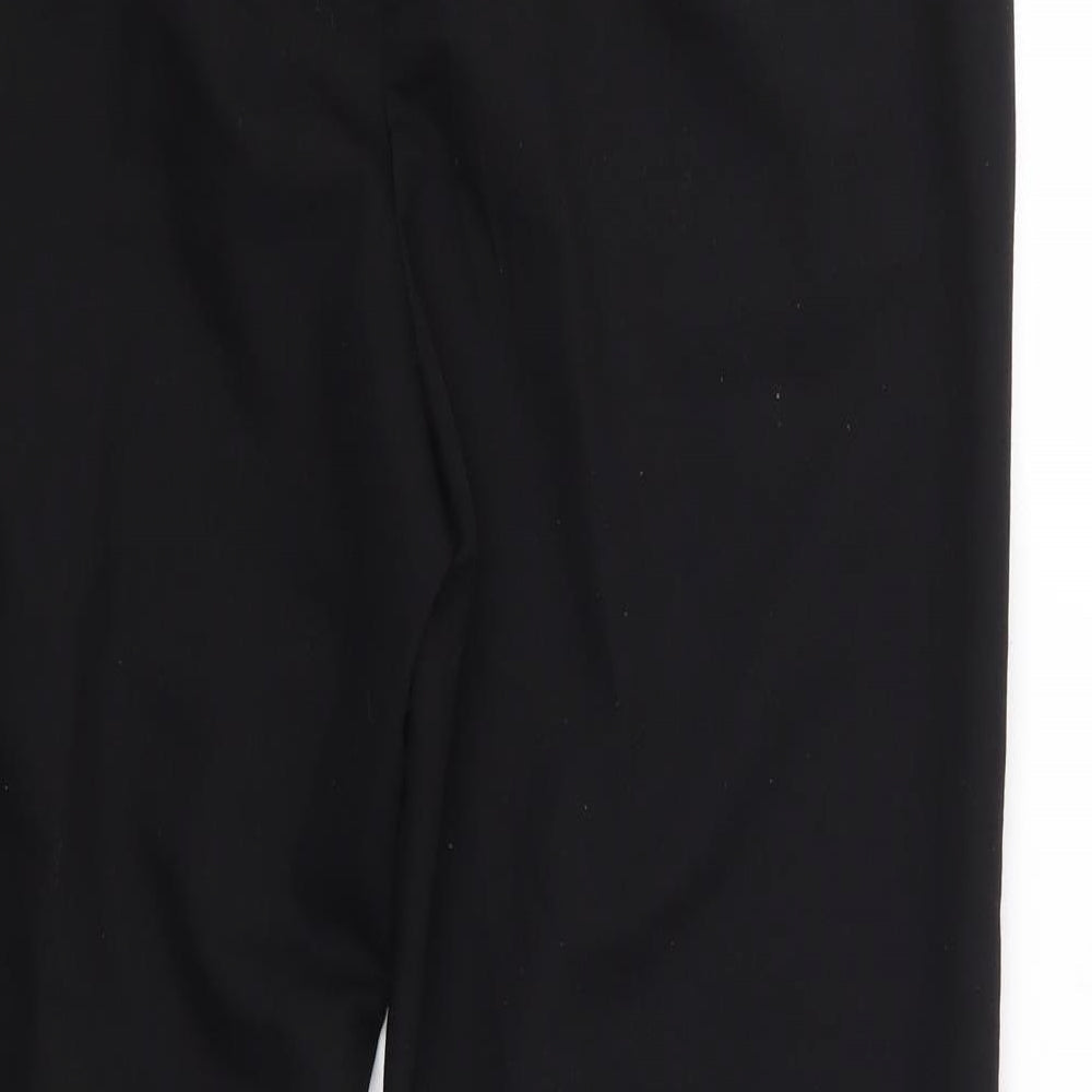 Nutmeg Womens Black  Polyester Dress Pants Trousers Size 14 L28 in Regular