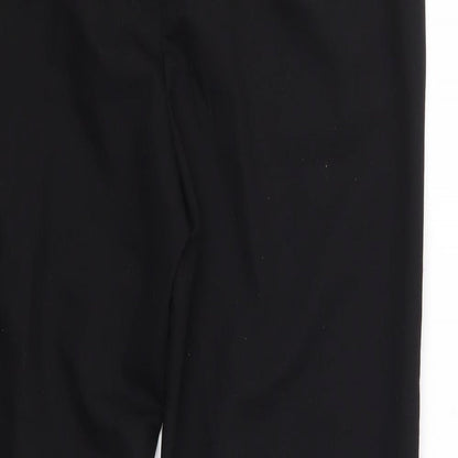 Nutmeg Womens Black  Polyester Dress Pants Trousers Size 14 L28 in Regular