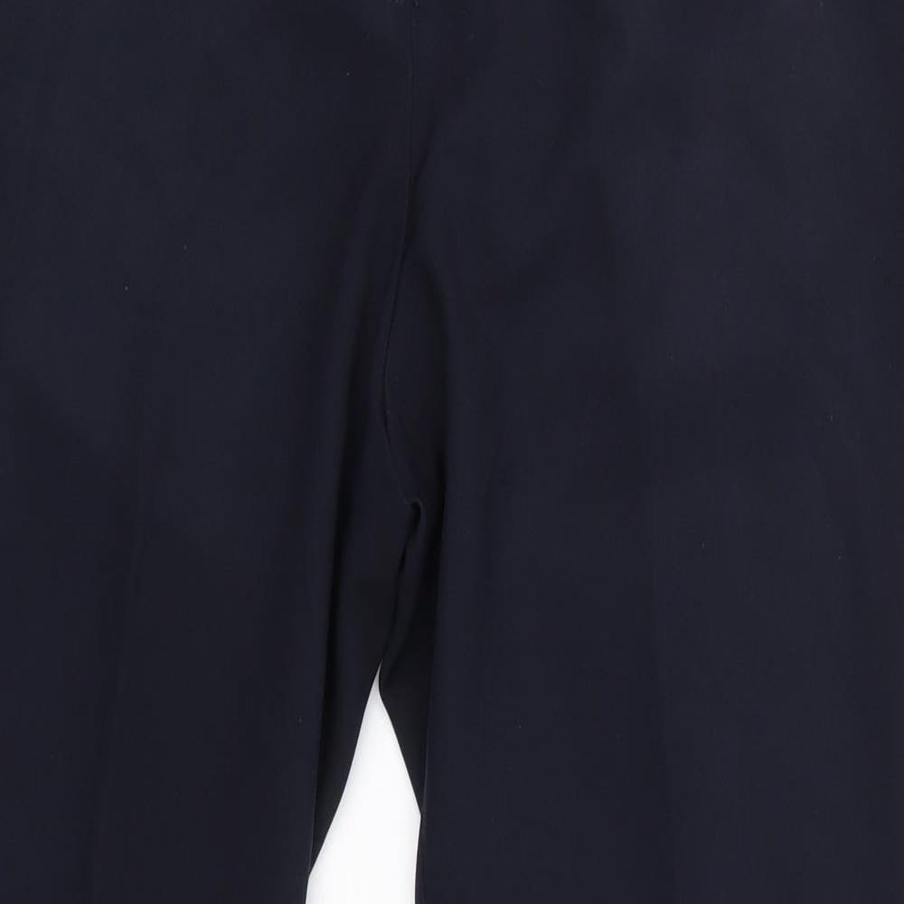 Bonmarché Womens Blue  Polyester Dress Pants Trousers Size 12 L28 in Regular