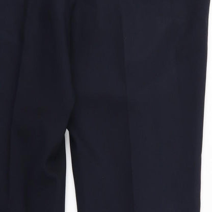 Bonmarché Womens Blue  Polyester Dress Pants Trousers Size 12 L28 in Regular