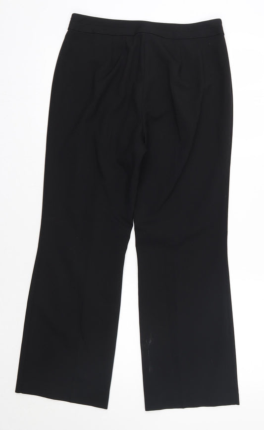 Matalan Womens Black  Polyester Dress Pants Trousers Size 12 L27 in Regular