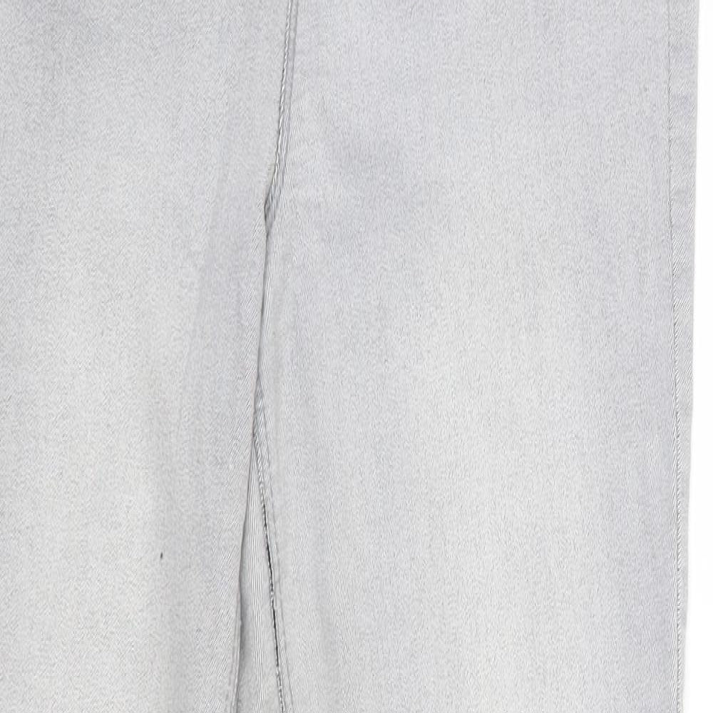Matalan Womens Grey  Cotton Skinny Jeans Size 10 L28 in Regular