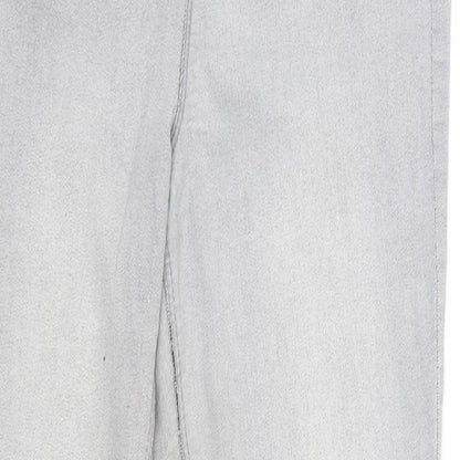 Matalan Womens Grey  Cotton Skinny Jeans Size 10 L28 in Regular
