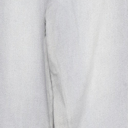Matalan Womens Grey  Cotton Skinny Jeans Size 10 L28 in Regular