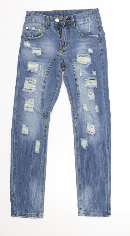 Womens UK Size 28 in Preworn Regular Fit Skinny Blue Jeans