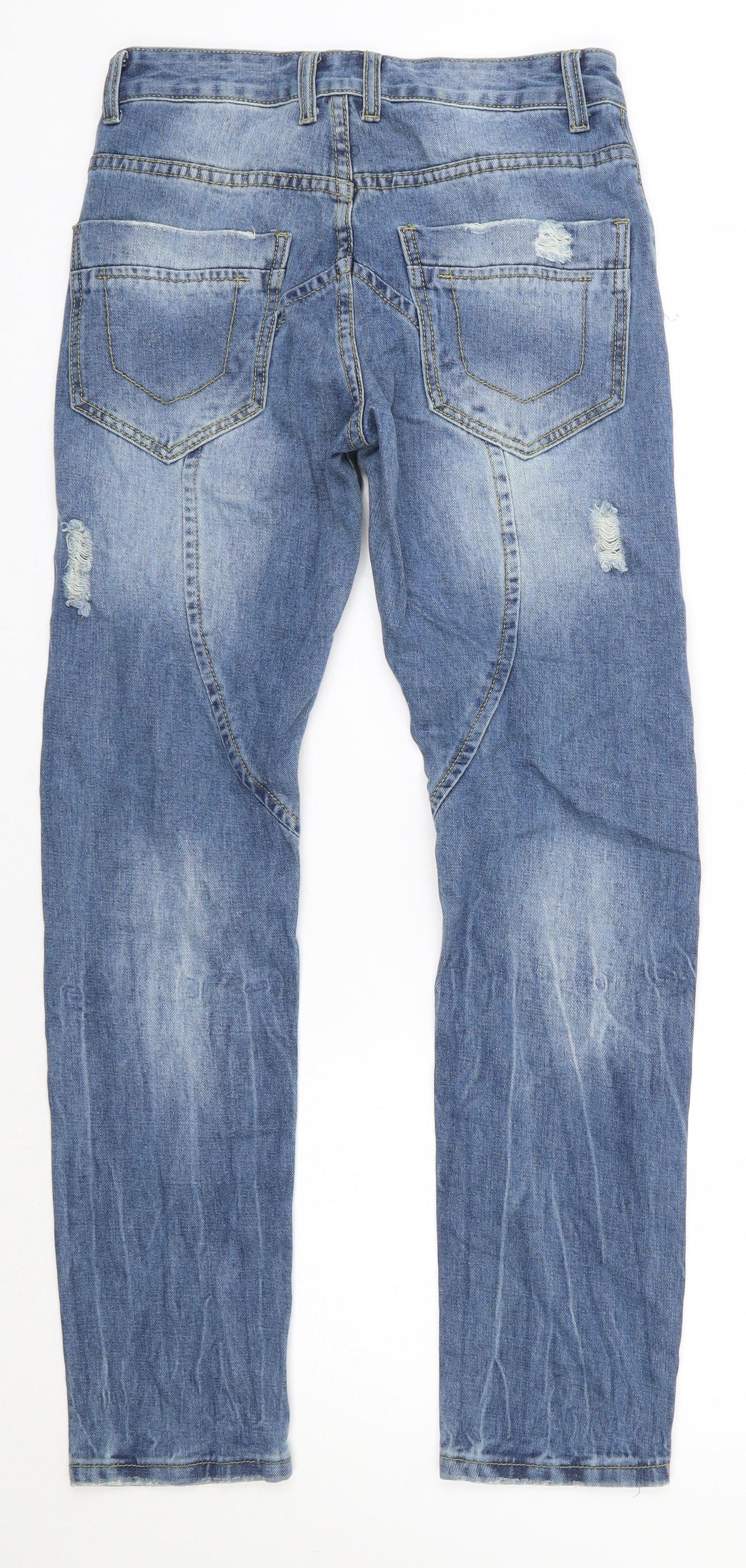 Womens UK Size 28 in Preworn Regular Fit Skinny Blue Jeans