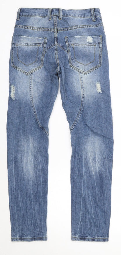 Womens UK Size 28 in Preworn Regular Fit Skinny Blue Jeans
