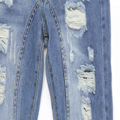 Womens UK Size 28 in Preworn Regular Fit Skinny Blue Jeans