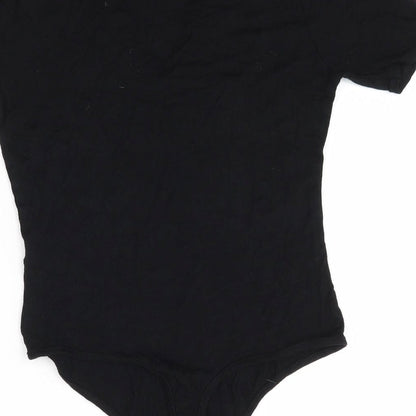 PRETTYLITTLETHING Womens Beige  Viscose Bodysuit One-Piece Size 10