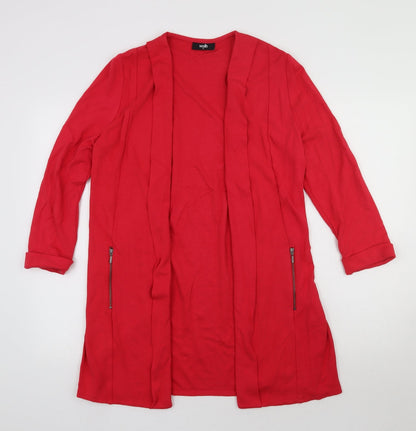 Womens UK Size  Wallis Red Cardigan Jumper
