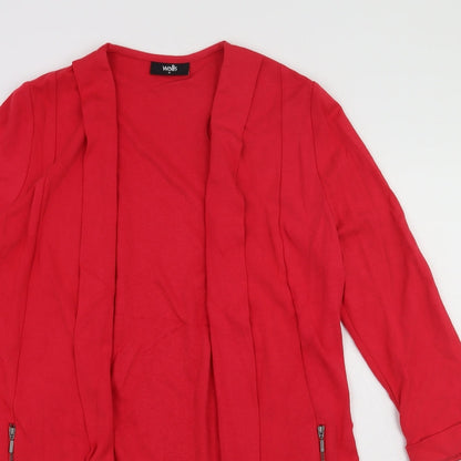 Womens UK Size  Wallis Red Cardigan Jumper