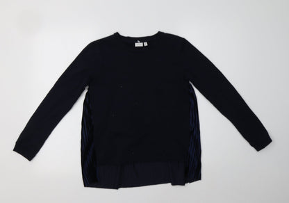 name it Girls Blue  Cotton Pullover Sweatshirt Size 11-12 Years
