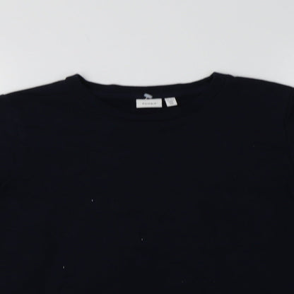 name it Girls Blue  Cotton Pullover Sweatshirt Size 11-12 Years