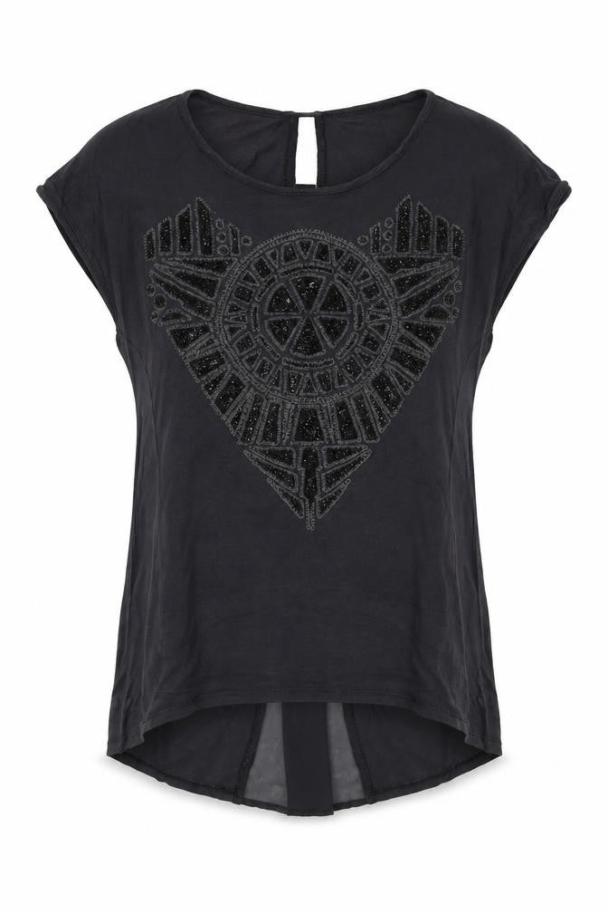 Womens UK Size 10 Warehouse Grey Basic Blouse