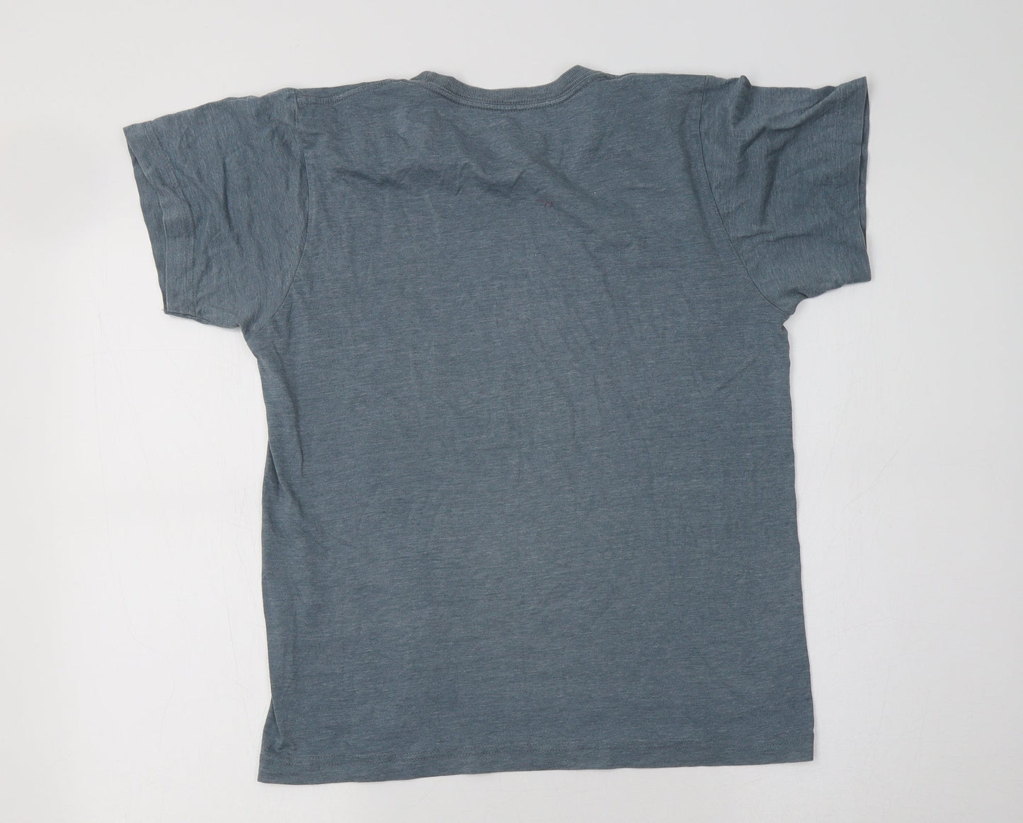 Savvy Womens Grey  Cotton Basic T-Shirt Size S Crew Neck - Wingman
