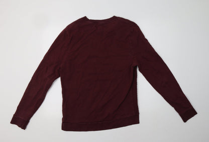 River Island Womens Purple  Cotton Pullover Hoodie Size M
