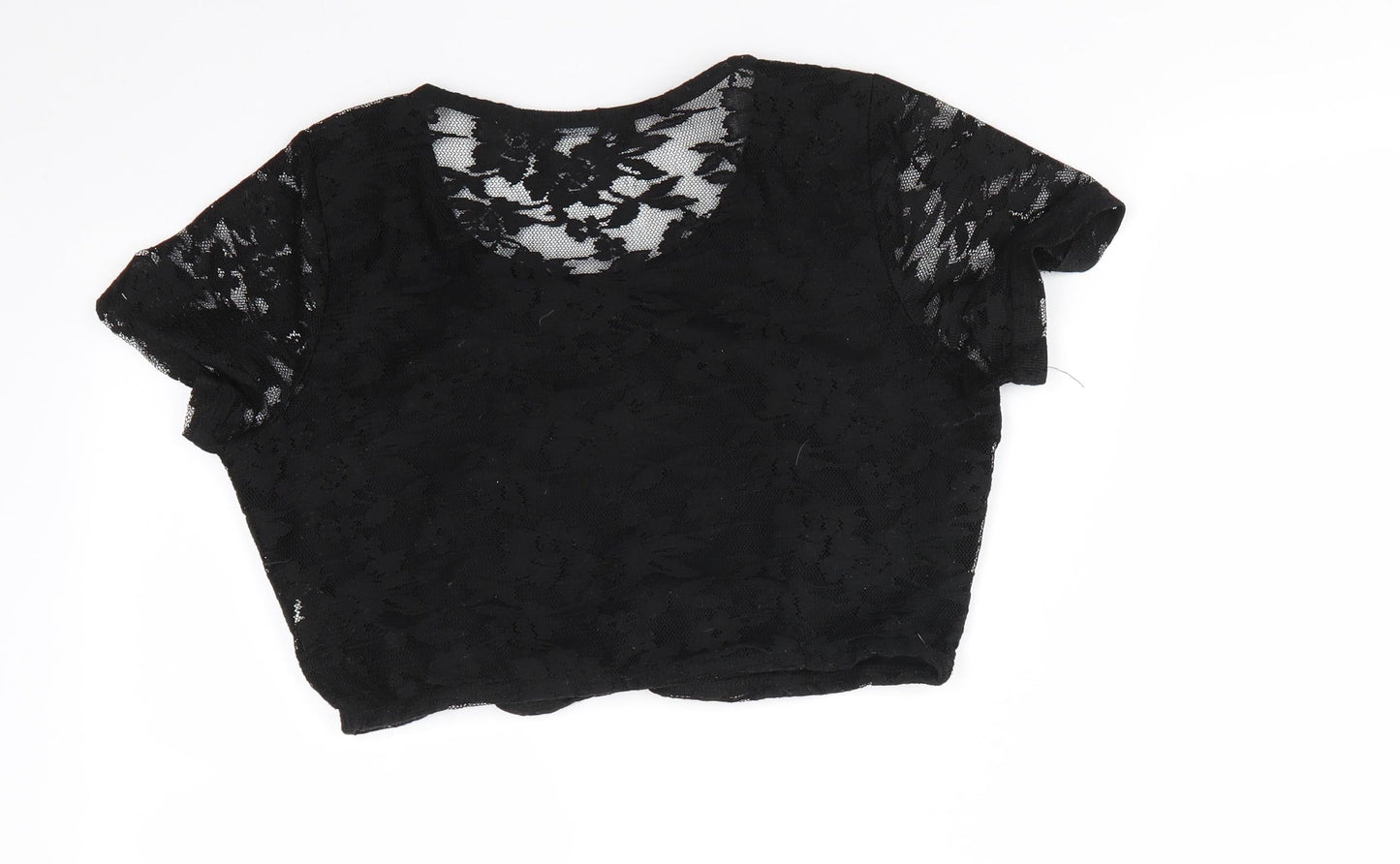 Womens UK Size 10 Atmosphere Black Basic Blouse