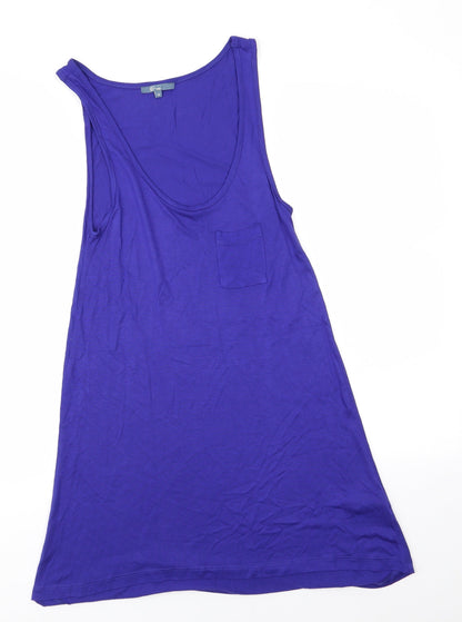 E-vie Womens Purple  Viscose A-Line  Size 10  Scoop Neck  - Slip Tank T-shirt