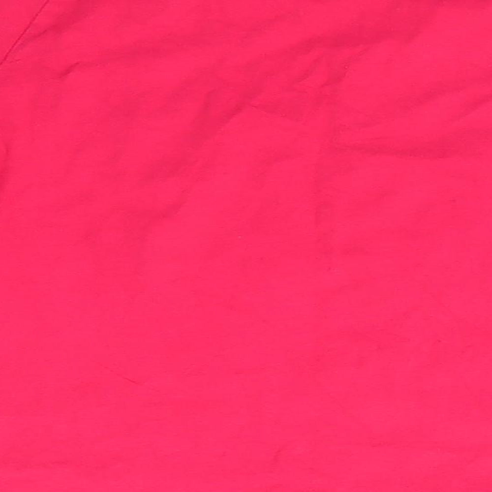 Matalan Girls Red Solid Cotton  Pyjama Top Size 7 Years   - Snow Sleepy Gold