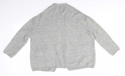 Womens UK Size S Pull & Bear Grey Cardigan Jumper