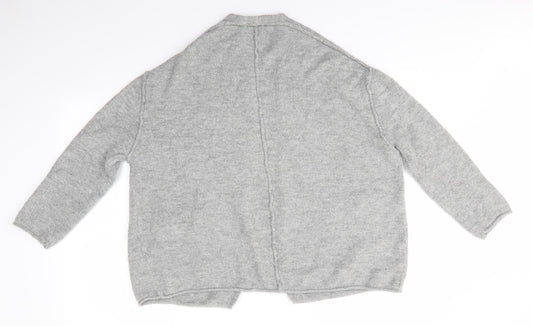 Womens UK Size S Pull & Bear Grey Cardigan Jumper