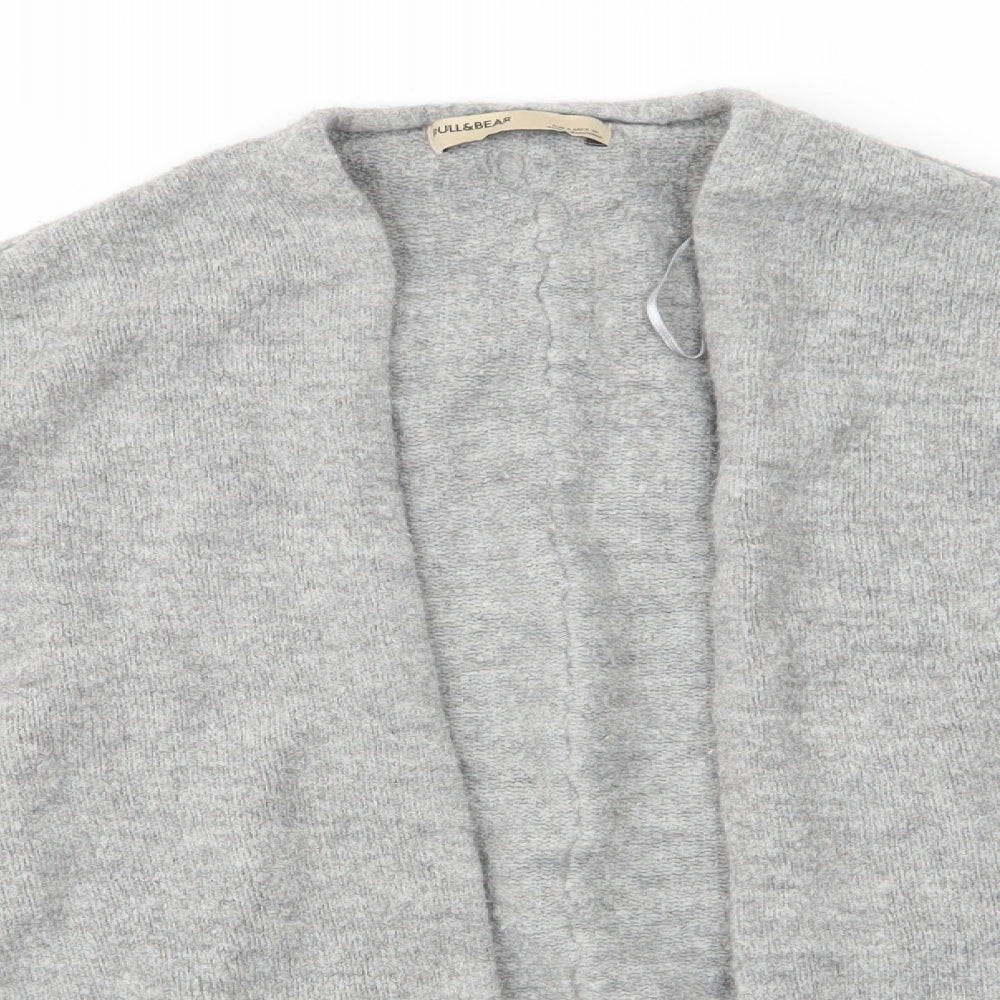 Womens UK Size S Pull & Bear Grey Cardigan Jumper