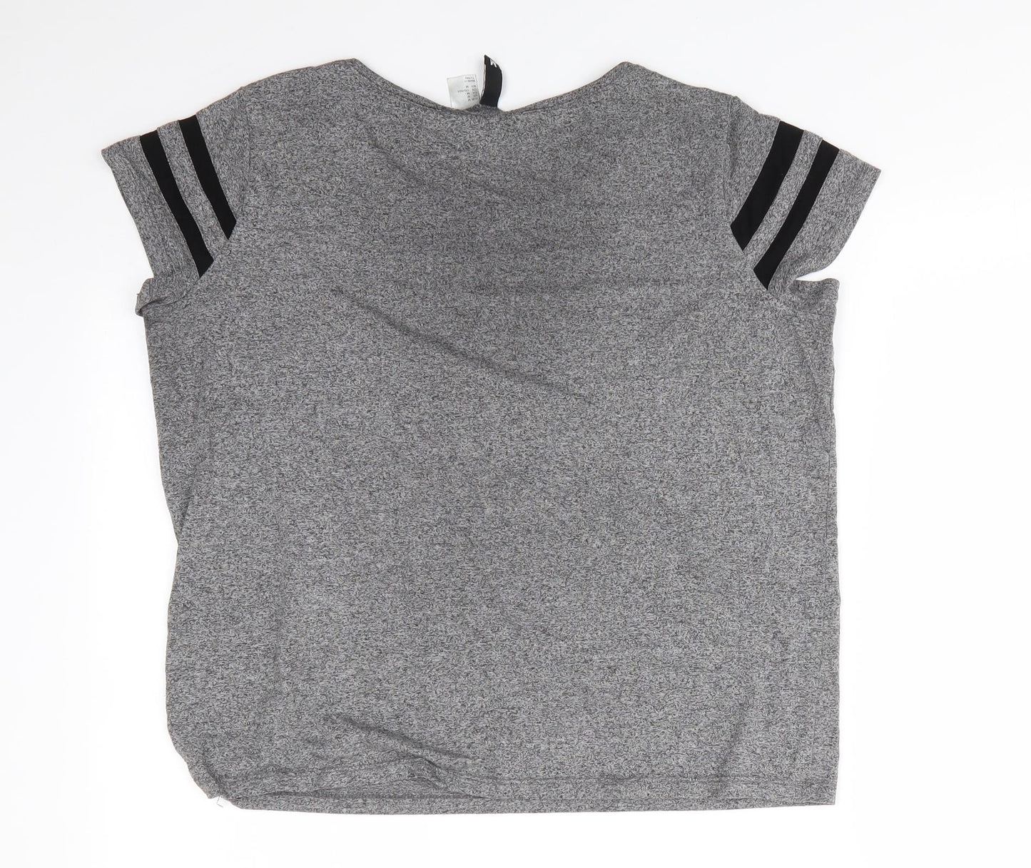 Womens UK Size M Divided Grey Basic T-Shirt