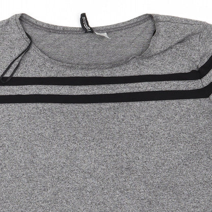 Womens UK Size M Divided Grey Basic T-Shirt