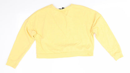 Disney at Primark Girls Yellow Animal Print Cotton Pullover Sweatshirt Size 10-11 Years   - Mickey Mouse 1928