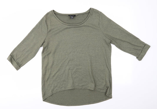 Womens UK Size 14 New Look Green Pullover Jumper