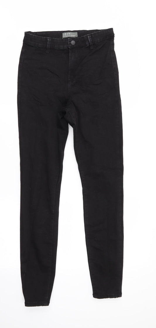 Denim Co Womens Black  Cotton Skinny Jeans Size 12 L28 in Regular