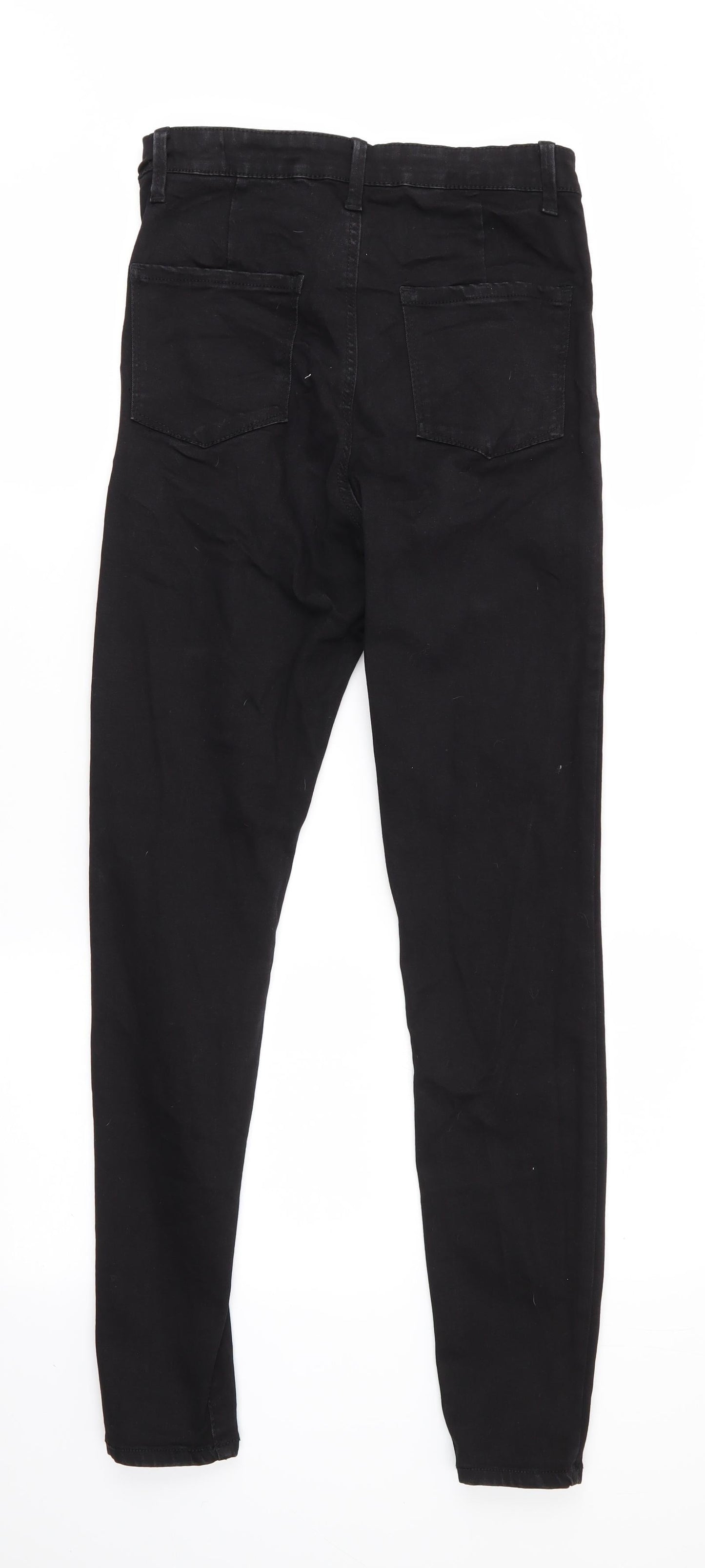 Denim Co Womens Black  Cotton Skinny Jeans Size 12 L28 in Regular