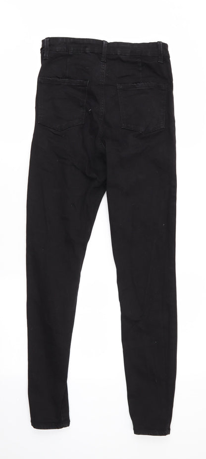 Denim Co Womens Black  Cotton Skinny Jeans Size 12 L28 in Regular