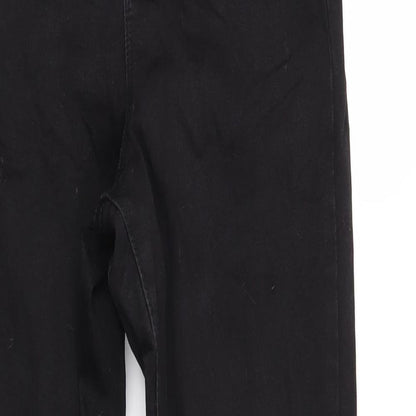 Denim Co Womens Black  Cotton Skinny Jeans Size 12 L28 in Regular
