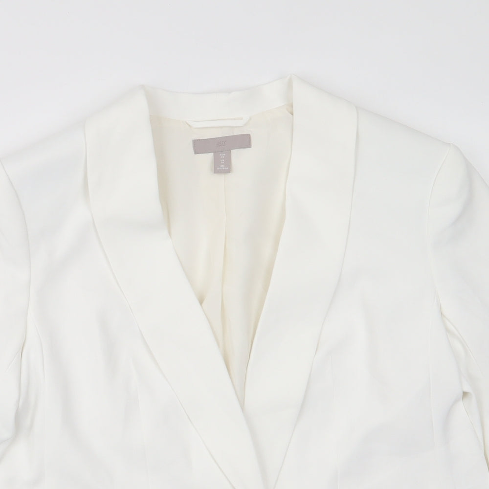 Womens UK Size 14 H&M Ivory Jacket