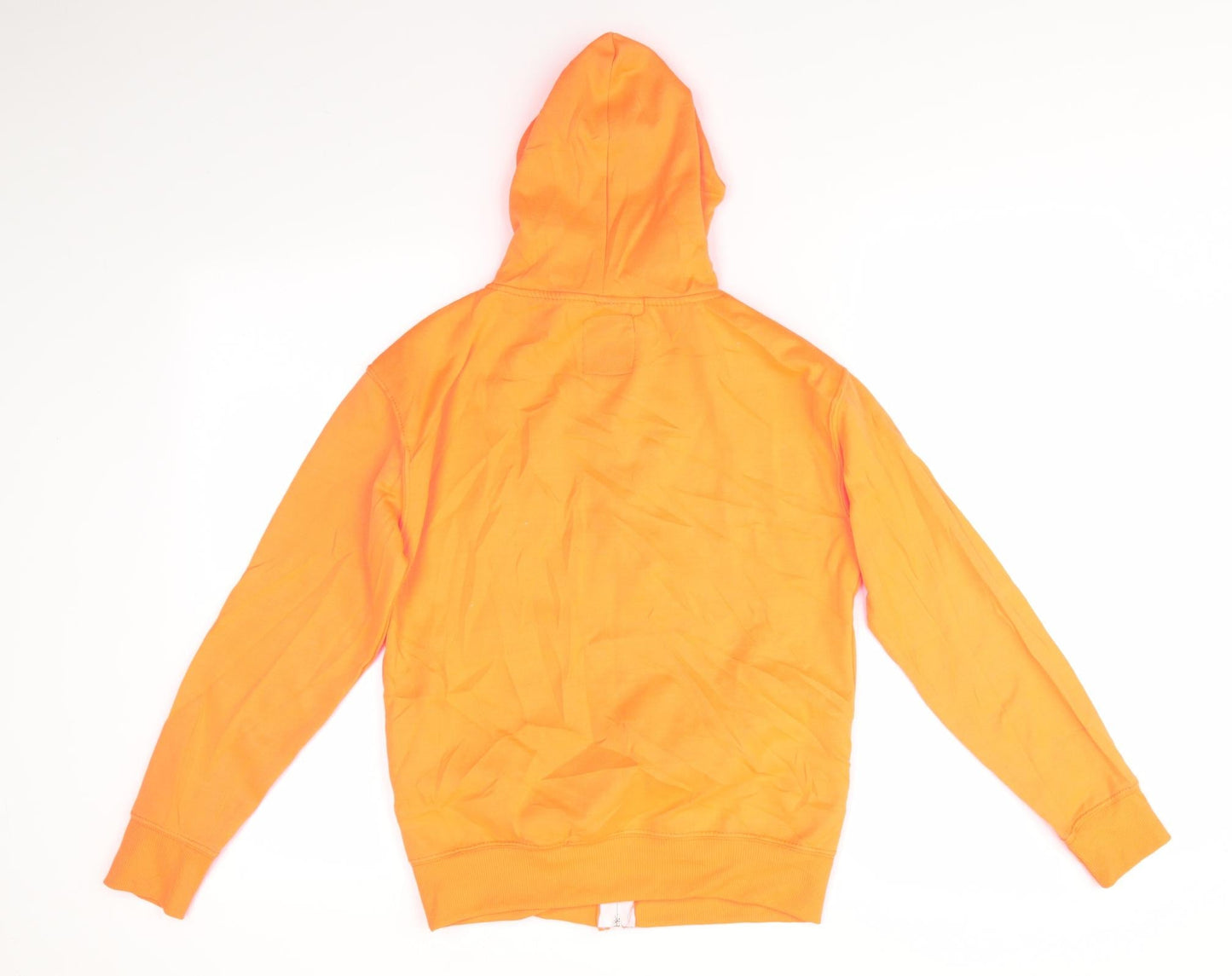 Malaika Girls Orange  Cotton Full Zip Hoodie Size 13 Years   - Florescent Orange