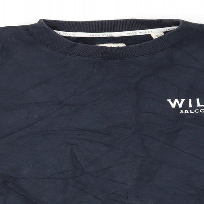 Womens UK Size 8 Jack Wills Blue Pullover Sweatshirt