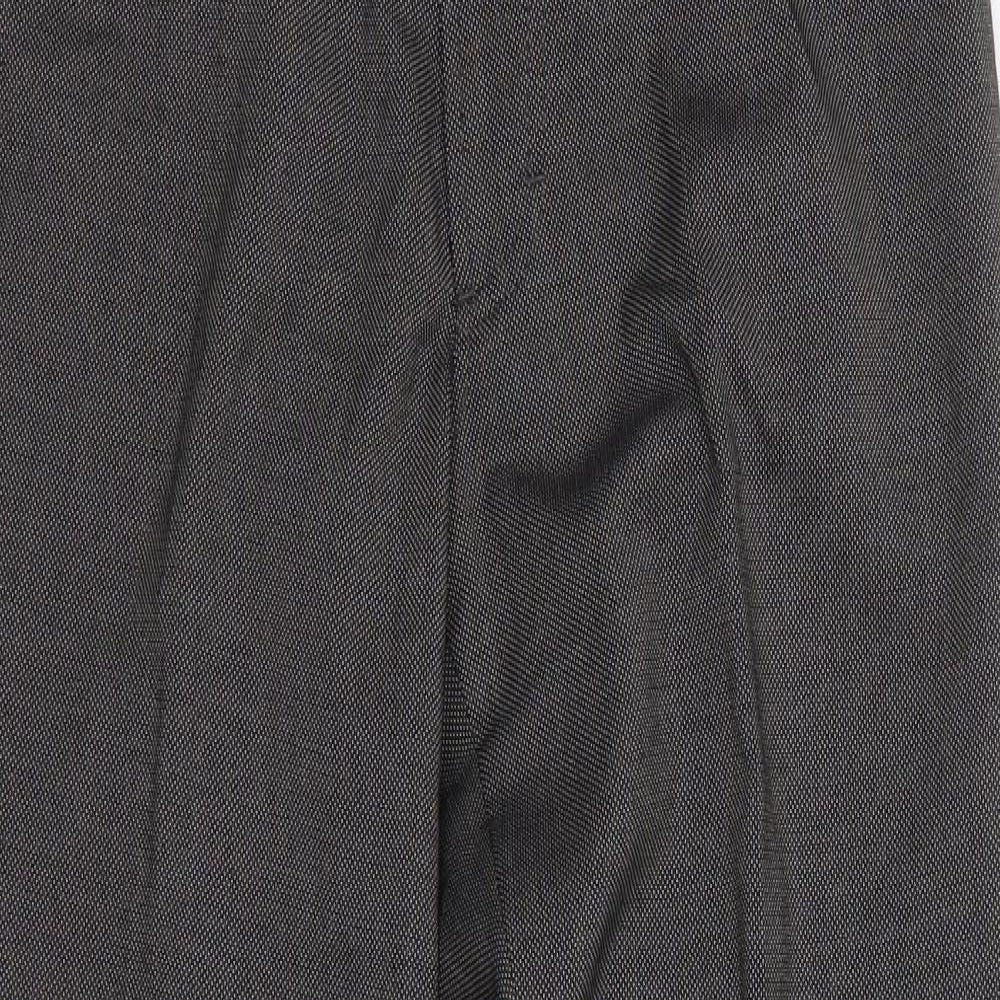 Womens UK Size 30 NEXT Regular Fit Dress Pants Grey Trousers