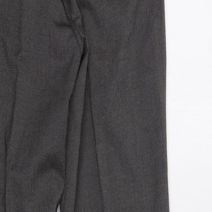 Womens UK Size 30 NEXT Regular Fit Dress Pants Grey Trousers