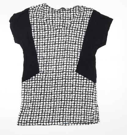 Womens UK Size 14 NEXT Multicoloured Basic Blouse
