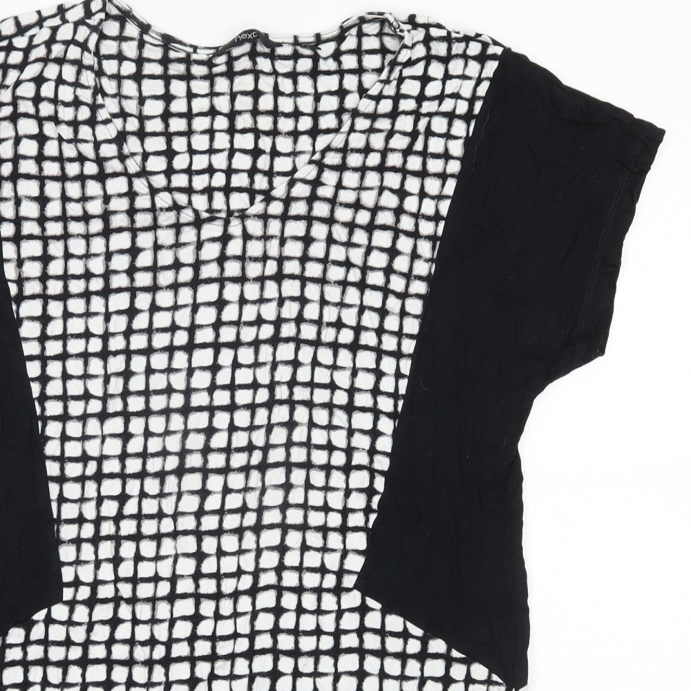 Womens UK Size 14 NEXT Multicoloured Basic Blouse
