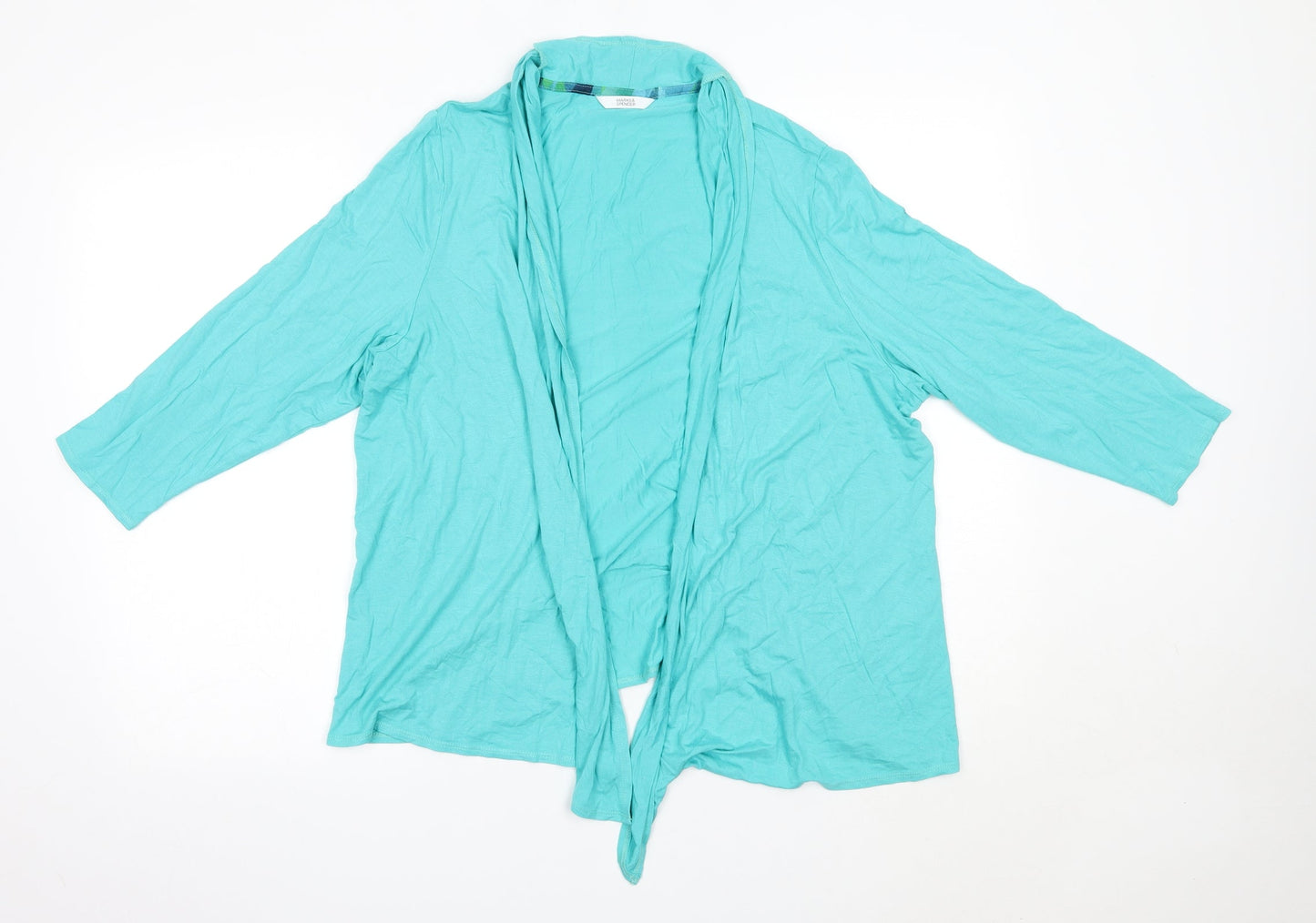 Womens UK Size 20 M&S Green Cardigan Jumper