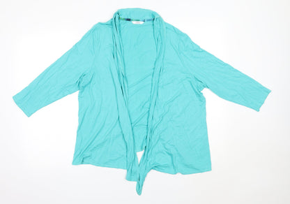 Womens UK Size 20 M&S Green Cardigan Jumper